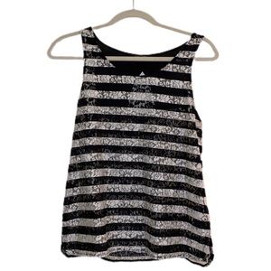 Express black and white lace tank top. Size medium. Great for layering.